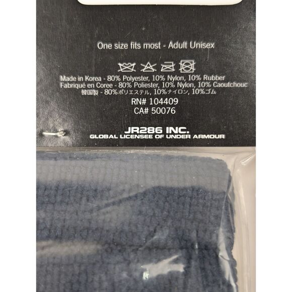 Under Armour Performance Sweatbands 1/2" Lot Of 2pkg (8 Ttl bands) Navy Blue NWT - Picture 4 of 4